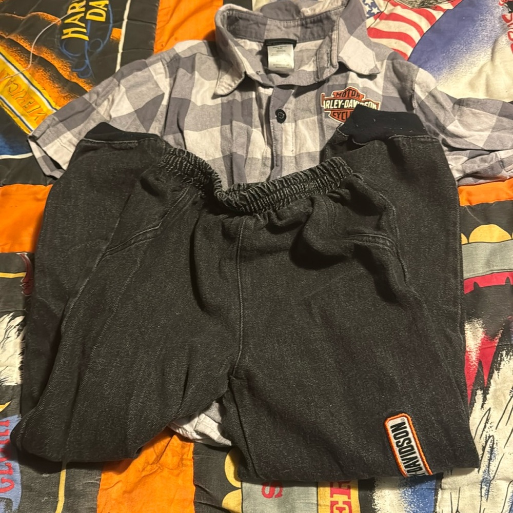 Kids Harley Davidson size 4/5T outfit